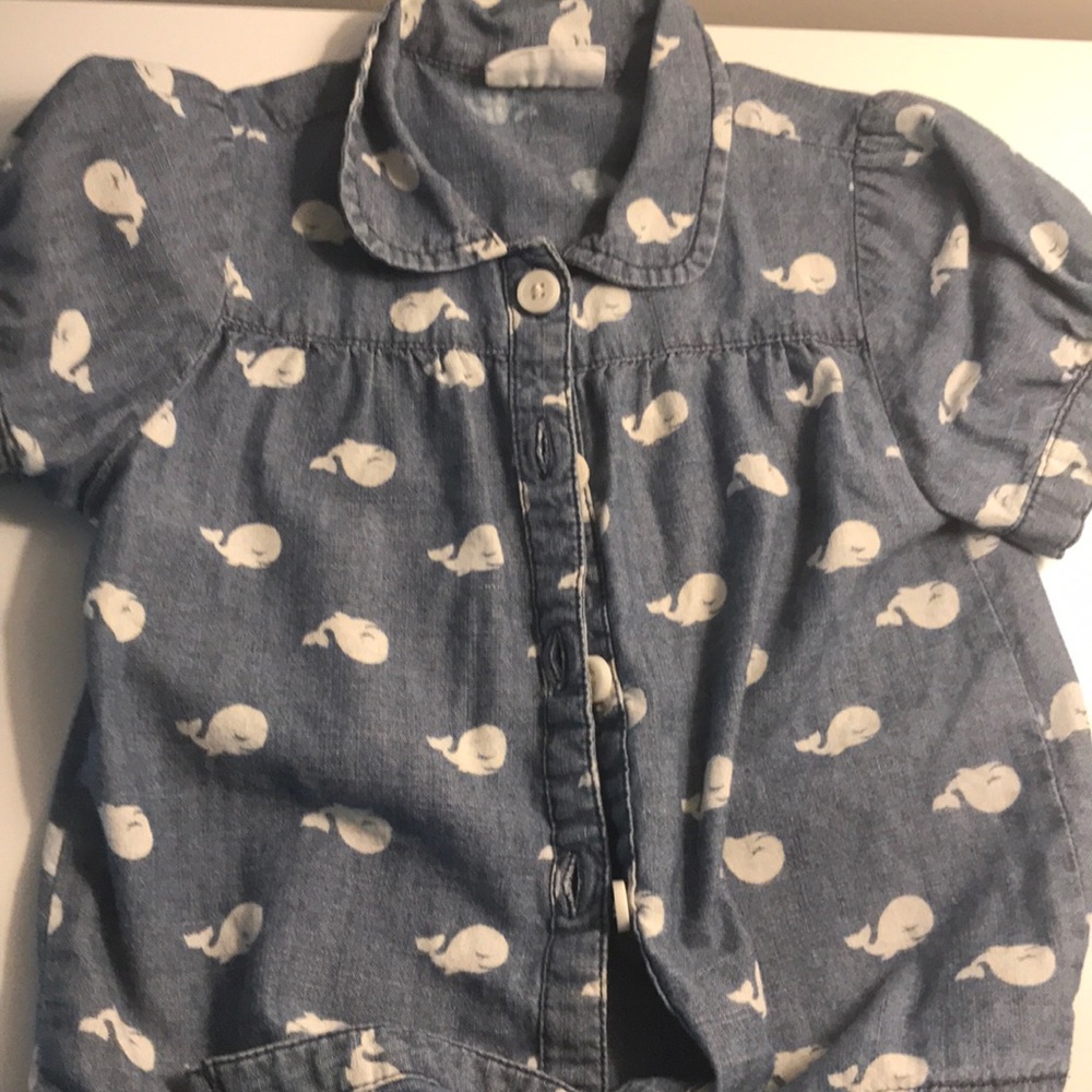 Girls whale t shirt